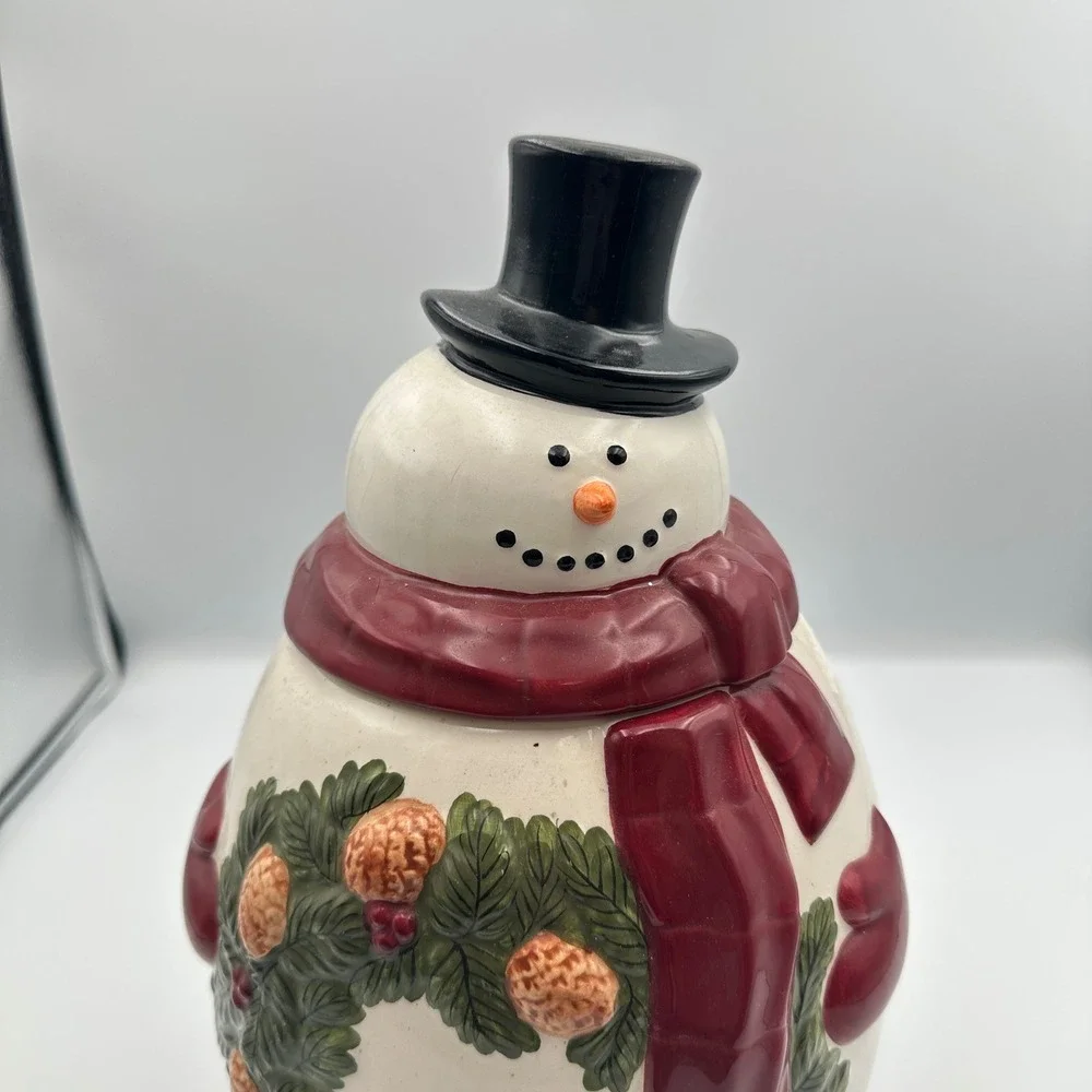 Vintage‎ Mrs.Fields Premium Cookie Limited Edition Holiday Snowman Cookie Jar